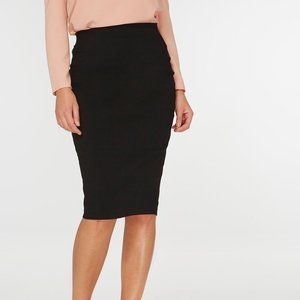 Urban Behaviour stretch plain black pencil skirt